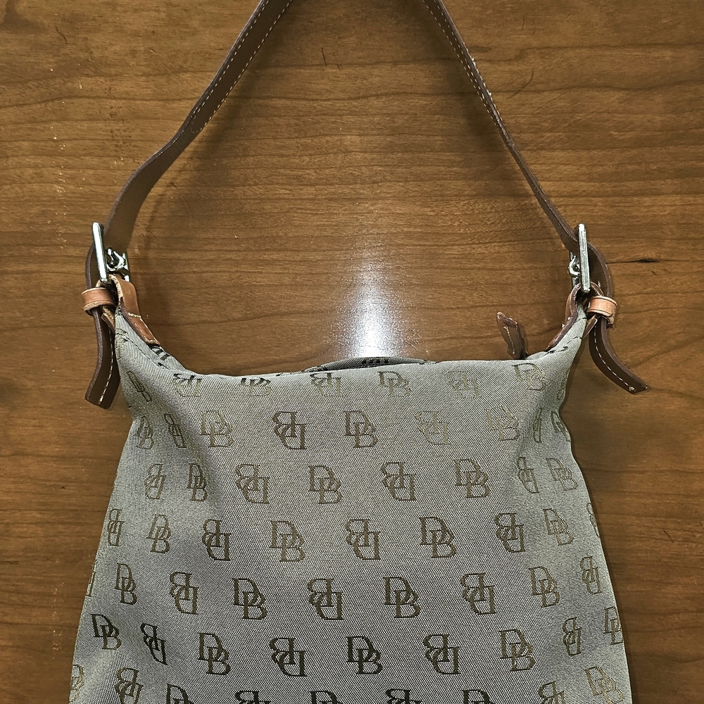 Dooney & Bourke Tan Monogram Shoulder Bag